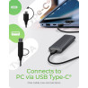 Raidsonic | M.2 NVMe and SATA SSD Enclosure via USB Type-C | IB-1808MCT-CU31