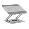 Raidsonic Laptop stands IB-NH300-R | Ergonomic positioning, Rotatable design | 17 " | Silver