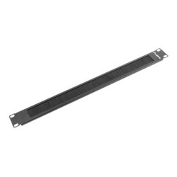 Lanberg 19" brush panel 1U | AK-1101-B | Black