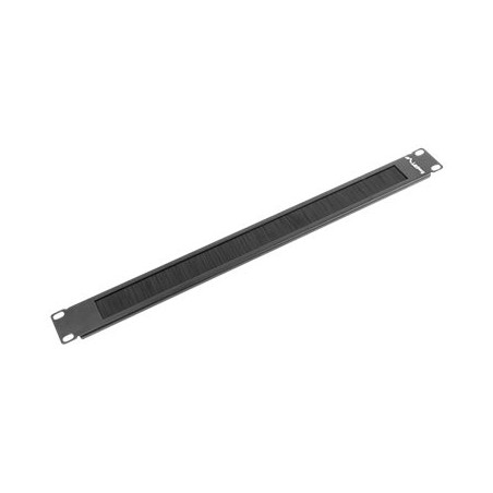 Lanberg 19" brush panel 1U | AK-1101-B | Black