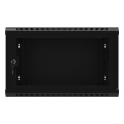 Lanberg | Rack cabinet 19" wall-mount 6U/600x450 with perforated door (flat pack) | WF01-6406-23B | Black