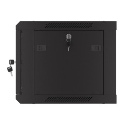 Lanberg | Rack cabinet 19" wall-mount 6U/600x450 with perforated door (flat pack) | WF01-6406-23B | Black