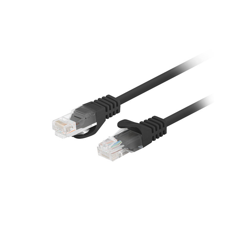 Lanberg Patchcord CAT.5E UTP Fluke Passed | PCU5-10CC-0025-BK | 0.25 m