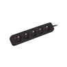 Lanberg Cable Power Strip, 5X French Outlets Quality-Grade Copper, 3 m | PS0-05E-0300-BK