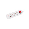 Lanberg Cable Power Strip, 3X French Outlets with Switch, Quality-Grade Copper, 1.5 m | PS1-03E-0150-W