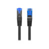 Lanberg Patchcord Cat.6A S/FTP LSZH CCA | PCF6A-10CC-0150-BK | 1.5 m