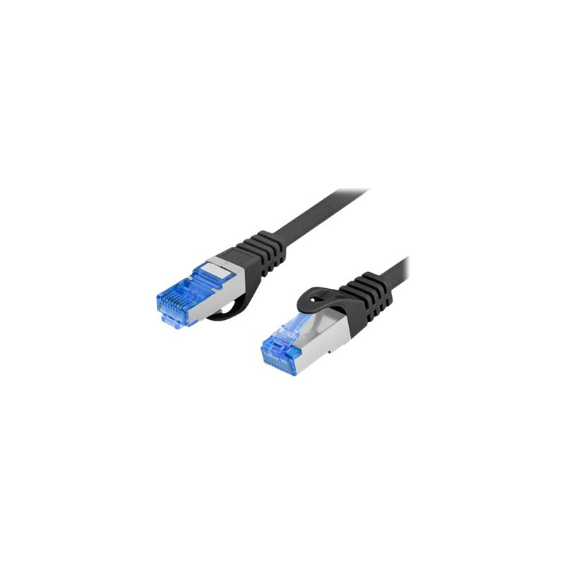 Lanberg Patchcord Cat.6A S/FTP LSZH CCA | PCF6A-10CC-0200-BK | 2 m