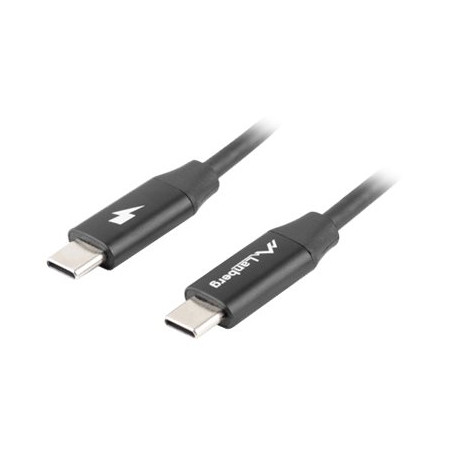 Lanberg USB-C 2.0 Cable, Quick Charge 4.0 | CA-CMCM-40CU-0018-BK | USB Type-C to USB Type-C | 1.8 m