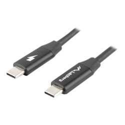 Lanberg USB-C 2.0 Cable, Quick Charge 4.0 | CA-CMCM-40CU-0018-BK | USB Type-C to USB Type-C | 1.8 m