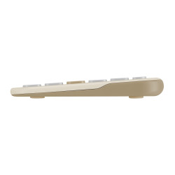 Asus Marshmallow KW100 | Keyboard | Wireless | US International | Oat Milk | Bluetooth