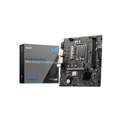 MSI PRO H610M-G WIFI DDR4 | Processor family Intel | Processor socket LGA1700 | DDR4 | Supported hard disk drive interfaces SATA