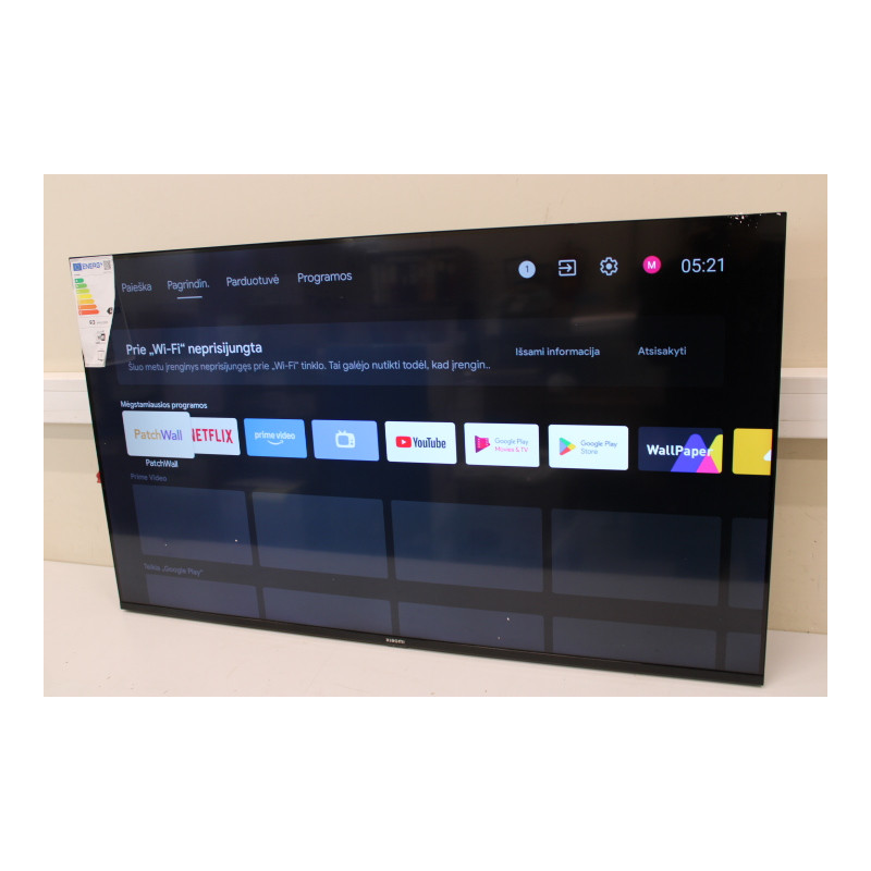 Xiaomi A2 | 55" (138 cm) | Smart TV | Android TV | 4H UHD | USED, ACTIVATED OS, WITHOUT ORIGINAL PACKAGING, MISSING ACCESSORIES