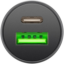 Goobay 61739 Dual-USB Car Fast Charger USB-C PD, 45 W | Goobay