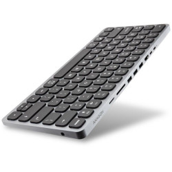 AXAGON HMC-KB keyboard USB-C 5Gbps with HUB, microSD/SD, 3x USB-A, HDMI 4K/60Hz, PD 100W | AXAGON