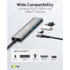 Goobay 76562 Slim 4-Port USB-Hub, USB-C auf USB-C /USB-A, 5 Gbit/s, Grey | Goobay