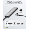 Goobay 76564 Slim 4-Port USB-Hub, USB-C auf USB-C , 5 Gbit/s, Grey | Goobay