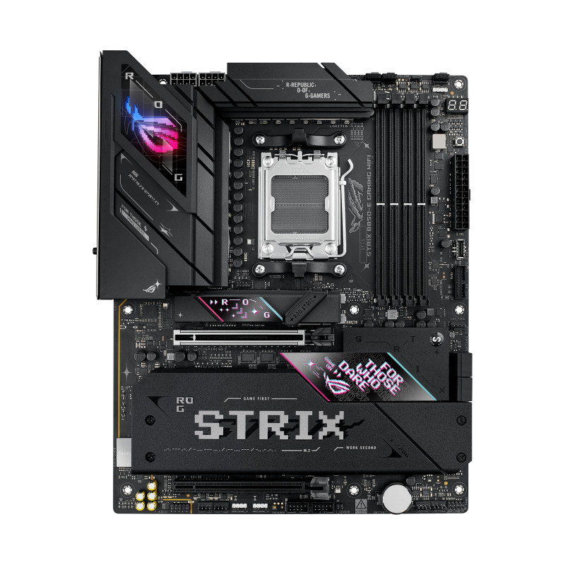 Asus ROG STRIX B850-E GAMING WIFI | Processor family AMD | Processor socket AM5 | DDR5 | Supported hard disk drive interfaces SA