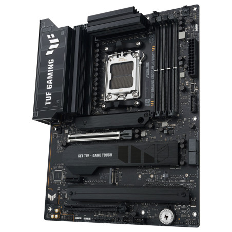 Asus TUF GAMING X870E-PLUS WIFI7 | Processor family AMD | Processor socket AM5 | DDR5 | Supported hard disk drive interfaces SAT