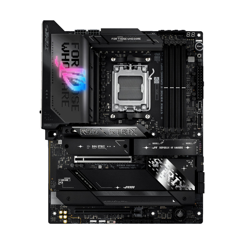Asus ROG STRIX X870E-E GAMING WIFI | Processor family AMD | Processor socket AM5 | DDR5 | Supported hard disk drive interfaces S