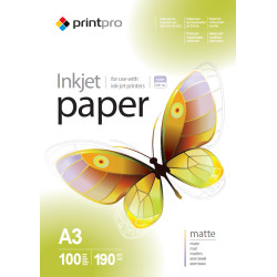 ColorWay PrintPro Photo Paper, 100 sheets | 190 g/m | A3 | Matte