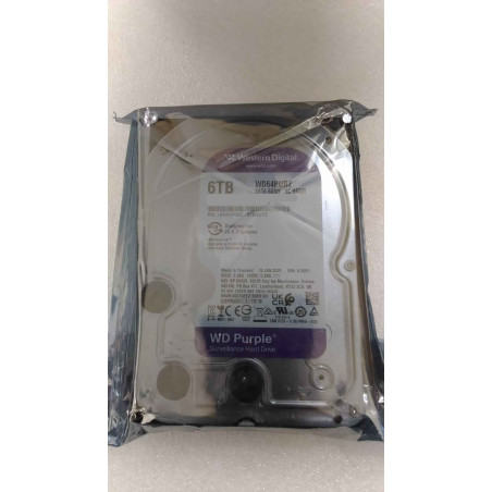 SALE OUT. Western Digital Purple WD64PURZ 6TB 3.5" 256MB SATAIII | Western Digital Hard Drive | Purple WD64PURZ | 5460 RPM | 600