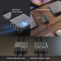 TP-LINK 1 to 2 Gigabit Ethernet Splitter | EH210