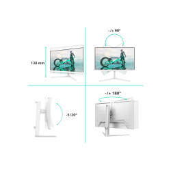 Philips 27M2N3501PA/00 | 27 " | Fast IPS | Quad HD | 16:9 | 260 Hz | 1 ms | 2560 x 1440 pixels | 300 cd/m | HDMI ports quantity 