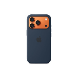 Apple iPhone 17 Pro Silicone Case with MagSafe Midnight | Apple