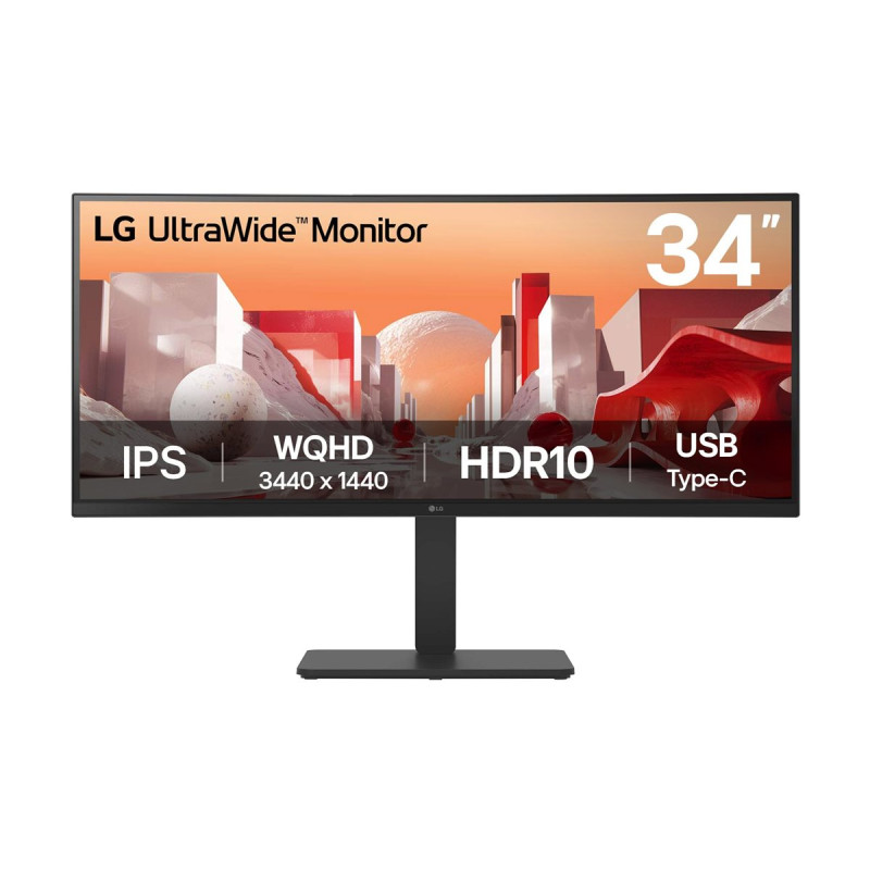LG 34BA75QE-B | 34 " | IPS | 21:9 | 60 Hz | 5 ms | 3440 x 1440 pixels | 300 cd/m | HDMI ports quantity 2