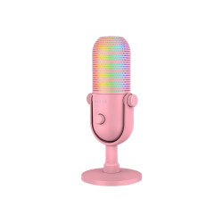 Razer | RGB USB Microphone with Tap-to-Mute | Seiren V3 Chroma | Quartz | No