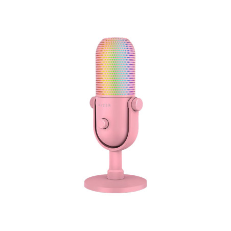Razer | RGB USB Microphone with Tap-to-Mute | Seiren V3 Chroma | Quartz | No
