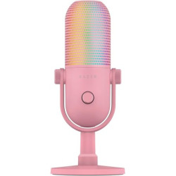 Razer | RGB USB Microphone with Tap-to-Mute | Seiren V3 Chroma | Quartz | No