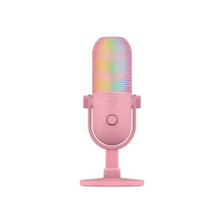 Razer | RGB USB Microphone with Tap-to-Mute | Seiren V3 Chroma | Quartz | No