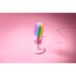 Razer | RGB USB Microphone with Tap-to-Mute | Seiren V3 Chroma | Quartz | No