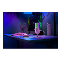 Razer | RGB USB Microphone with Tap-to-Mute | Seiren V3 Chroma | Quartz | No