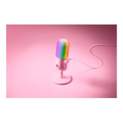 Razer | RGB USB Microphone with Tap-to-Mute | Seiren V3 Chroma | Quartz | No