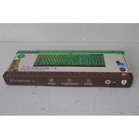 SALE OUT. Razer BlackWidow V4 X (Green Switch) - Minecraft Ed. - US Layout | Razer BlackWidow V4 X | Gaming keyboard | Wired | U