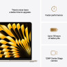 Apple MacBook | Air | Starlight | 13 " | IPS | 2560 x 1664 pixels | Apple M4 | 16 GB | Solid-state drive capacity 512 GB | Apple