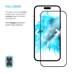 Fixed Screen protector | Samsung | Galaxy A17 4G/5G | Tempered glass | Black | Full-Cover 2.5D
