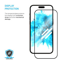 Fixed Screen protector | Samsung | Galaxy A17 4G/5G | Tempered glass | Black | Full-Cover 2.5D