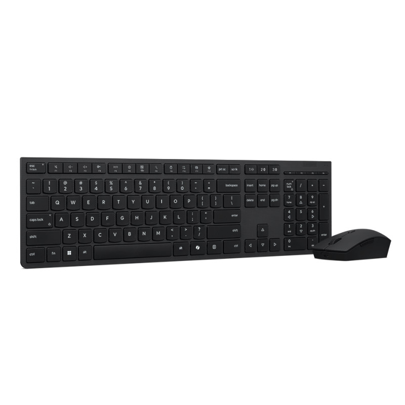 Lenovo Professional Wireless Rechargeable Combo Keyboard and Mouse | Keyboard and Mouse Set | Wireless | Mouse included | US Eur