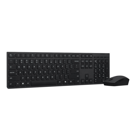 Lenovo Professional Wireless Rechargeable Combo Keyboard and Mouse | Keyboard and Mouse Set | Wireless | Mouse included | US Eur