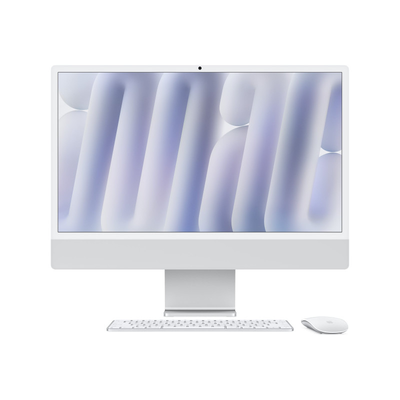 Apple iMac 24 4.5K Retina Nano-texture Glass, Apple M4 10C CPU, 10C GPU/16GB/256GB SSD/Silver/INT | Apple