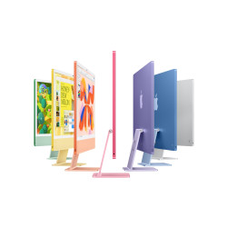 Apple iMac 24 4.5K Retina Nano-texture Glass, Apple M4 10C CPU, 10C GPU/16GB/256GB SSD/Silver/INT | Apple