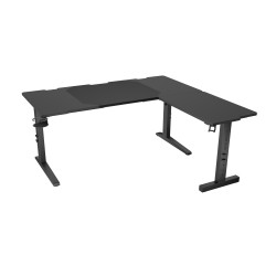 Genesis Gaming Desk | Holm 160 Modular Corner | Black/Anthracite