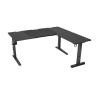 Genesis Gaming Desk | Holm 160 Modular Corner | Black/Anthracite
