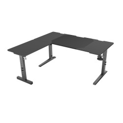 Genesis Gaming Desk | Holm 160 Modular Corner | Black/Anthracite