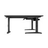 Genesis Gaming Desk | Holm 160 Modular Corner | Black/Anthracite