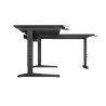 Genesis Gaming Desk | Holm 160 Modular Corner | Black/Anthracite