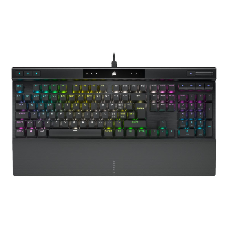 Corsair Mechanical Gaming Keyboard with PBT DOUBLE SHOT PRO Keycaps | K70 RGB PRO | Gaming keyboard | Wired | Nordic | Black | C